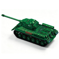 Modelo Militar del Tanque Pesado Soviético IS-2 de la Segunda Guerra Mundial, Bloques de Construcción de Plástico ABS, Juguete Educativo Histórico para Armar