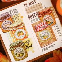 10 Stiker Per Paket Seri Stoples Madu Hiasan DIY Bertema Stoples untuk Jurnal