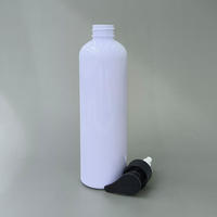 Emballage vide, flacons en PET blanc mat de 350 ml, flacons en plastique pour sérum de soin de la peau, pompe, shampooing et après-shampoing, pour lotion