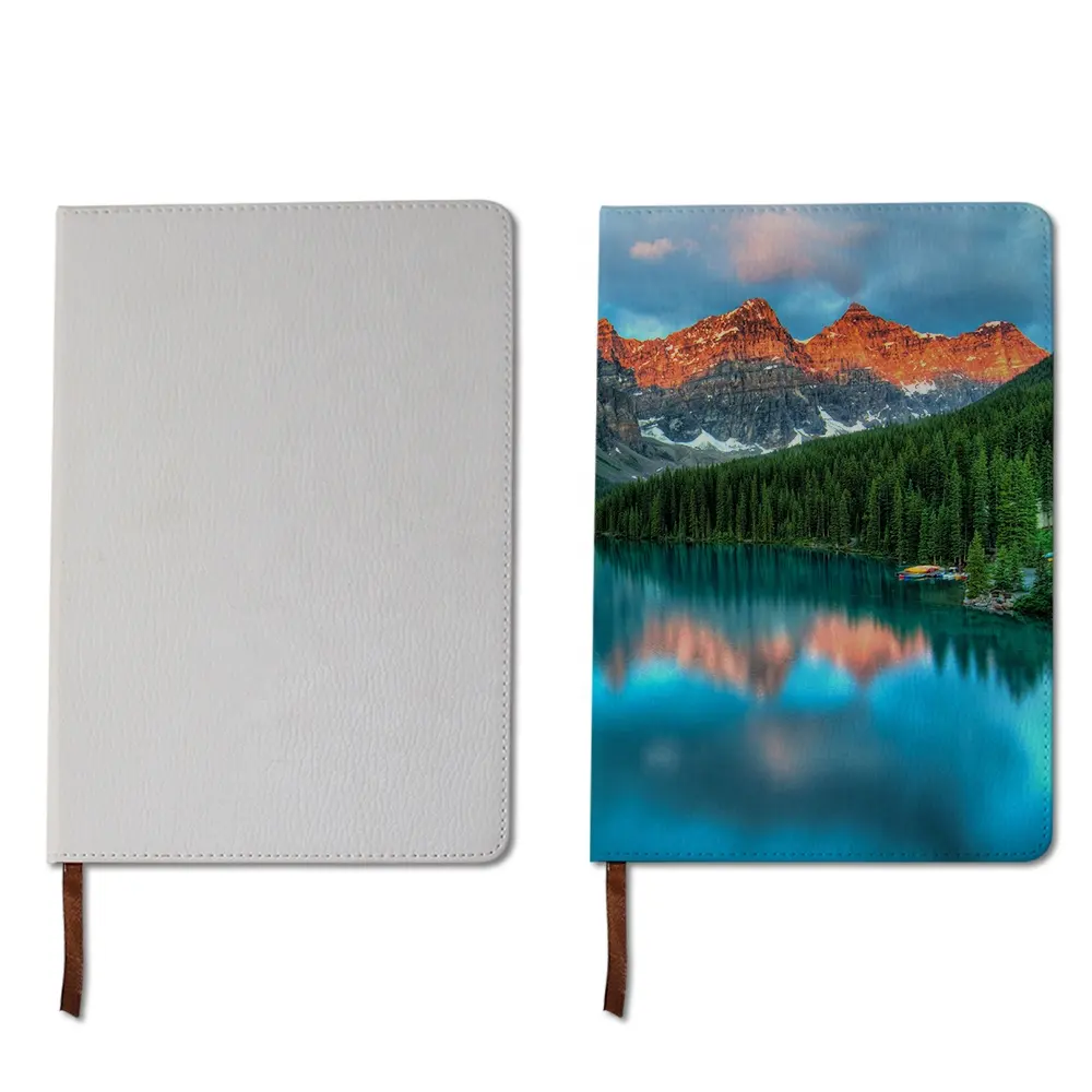 Prosub Sublimation Journal Blanks Notebook A4 PU White Leather Cover Agendas Notebooks Sublimation Journal