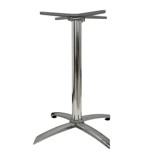Base pieghevole impilabile in alluminio con base da tavolo di buona qualità 650x650 xh720mm