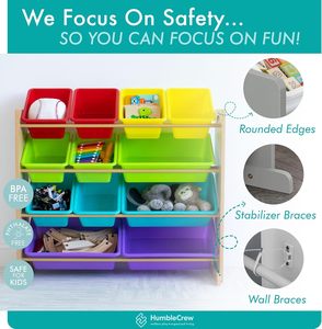 Wholesale White <b>Toy</b> <b>Baskets</b> Kids <b>Toy</b> Organizer and Storage Bins Wood <b>Toy</b> Storage Organizer Kids - Product Image 4