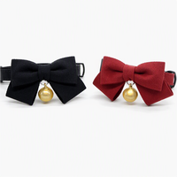 Collier personnalisé pour animaux de compagnie avec clochette dorée pour chats et chiens, boucle réglable, polyester durable, tailles S/M/L