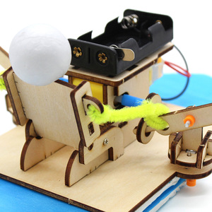 Modelo de bote de remos de madera para kit de experimentos científicos de educación STEM - Product Image 2