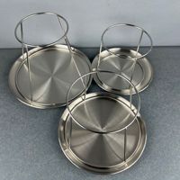 Présentoir de Buffet à 2 Niveaux en Acier Inoxydable pour Fruits, Desserts, Snacks et Fruits de Mer – Idéal pour Restaurants et Hôtels – Vente Chaude