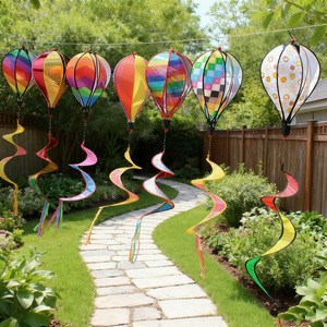Molinos de Viento Decorativos para Jardín, Molinos de Viento Arcoíris, Globos Aerostáticos Giratorios, Molinos de Viento de Juguete Personalizados para Niños - Product Image 4