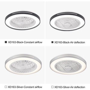 Xd163 mới thông minh DC Motor LED quạt trần với ánh sáng thiết kế hiện đại điều khiển từ xa 8 Blades Dimmable RGB cho phòng ngủ - Product Image 2