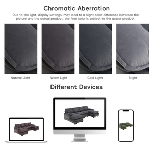 Ở nước ngoài kho chúng tôi kho hiện đại hình chữ U cắt sofa với eo gối ghế điền vào vật liệu: Bọt Túi mùa xuân sofa - Product Image 6