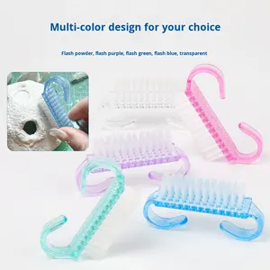 Pinceau à ongles en plastique coloré en gros pour enlever la poussière des ongles et nettoyer la surface des ongles, facile à nettoyer - Product Image 4