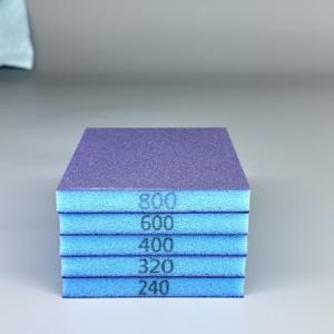 Bloc de ponçage <span class=keywords><strong>éponge</strong></span> double face haute flexibilité pour <span class=keywords><strong>carrosserie</strong></span> automobile, idéal pour la réparation des bosses et la finition des surfaces courbes - Product Image 5