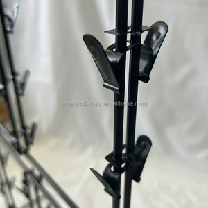 Winsondisplay Retail <b>Display</b> Strips Hanging Merchandise Snacks Metal <b>Display</b> Clips with 12 Spring <b>Hooks</b> Easy Installation - Product Image 2