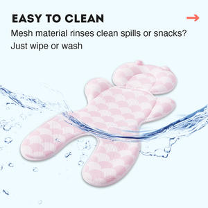 Directo de fábrica 3D Airmesh cabeza y cuerpo soporte almohada asiento de coche infantil inserto para recién <span class=keywords><strong>nacido</strong></span> a niño cochecito cojín - Product Image 3