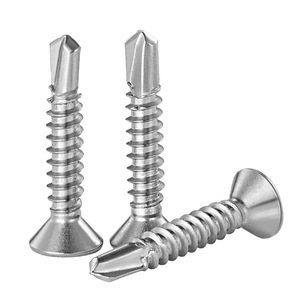DIN <span class=keywords><strong>7504P</strong></span> Tornillo autoperforante Cruz Phillips Cabeza plana Acero inoxidable para materiales de cobre de latón de plástico Varios Sizes-M3 M4 M8 - Product Image 4