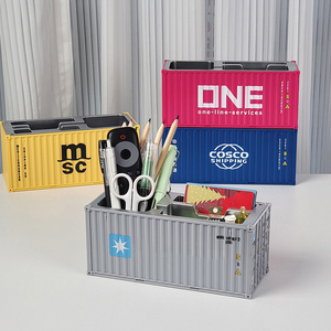 Contenedor de bolígrafo multicolor, contenedor de envío, portalápices para <span class=keywords><strong>escritorio</strong></span>, contenedor personalizado - Product Image 6