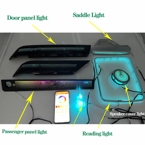 AUTOWELLUS - Luz Ambiental LED de Lujo de 12 V para Range Rover <span class=keywords><strong>Vogue</strong></span> 2014-2017, Actualización Interior, Lámpara de Atmósfera, Marco de Techo Iluminado - Product Image 2