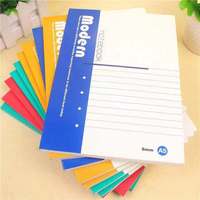 Logo personnalisé imprimé A5 couverture souple cahier d'école utilisation quotidienne reliure parfaite impression de cahiers