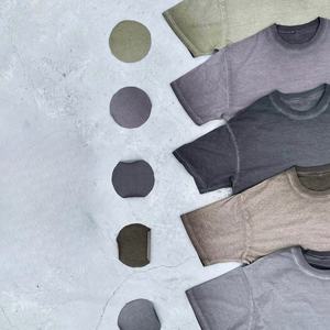 ผู้ผลิตขายส่งเสื้อผ้าเปล่าแบบเรียบ ยูนิเซ็กซ์ ผ้าถัก 100% คอตตอน หนานุ่ม ระบายอากาศได้ดี แห้งเร็ว สไตล์ฮิปฮอป สีซีดแบบซันเฟด ทรงโอเวอร์ไซส์ - Product Image 1