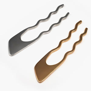 Forcine di alta qualità semplice elegante metallo fermagli per capelli a forma di U per capelli per donne europee accessori per capelli di moda - Product Image 6