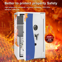 CEQSAFE Foshan Neu Entwickelter 2-Stunden Feuerfester Großer Schwerer Feuerbeständiger Tresor mit Fingerabdruck-Schlüsselschloss für Zuhause, Bank und Büro