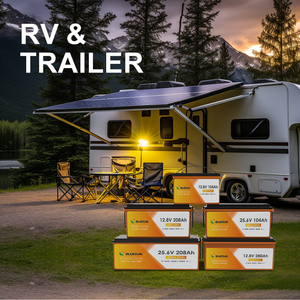 สกูตเตอร์ไฟฟ้าแบตเตอรี่ลิเธียม12V แบบพกพาแบตเตอรี่ลิเธียมใช้ RV แบตเตอรี่ลิเธียม100AH ใช้งานได้นาน12V - Product Image 4