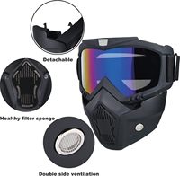 Masque intégral de moto tout-terrain pour le motocross, le cyclisme, les sports de plein air, le paintball, tactique, anti-buée, protection UV400