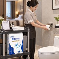 Papier toilette personnalisé avec logo, soluble dans l'eau, à dissolution rapide, compatible avec les fosses septiques, OEM, marque privée, vente en gros, en vrac