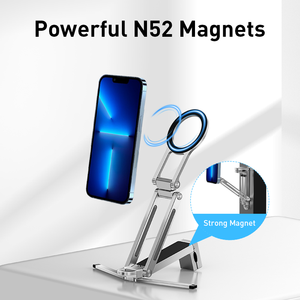 Soporte Magnético para Teléfono con Trípode de Aluminio, Ideal para Vlogs, Gimnasio y Viajes - Product Image 4