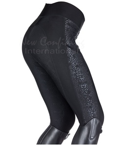 Mallas de equitación de silicona para mujer, mallas de silicona, Gel de equitación, con bolsillo - Product Image 2