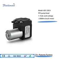 Fabrikpreis 4V Niederdruckpumpe OEM Bürstenmotor Elektrische Kleine Gas-Membranpumpe Automotive-Industrie Fluidsmart AD1.5DC4