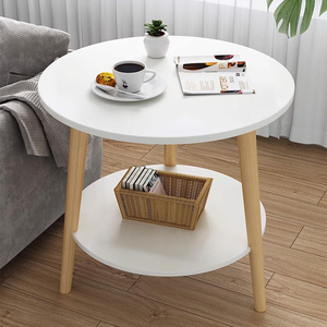 <b>Solid</b> <b>Wood</b> Convertible <b>Round</b> <b>Dining</b> <b>Table</b> with Modern Design for Hotel and Apartment Use - Product Image 2