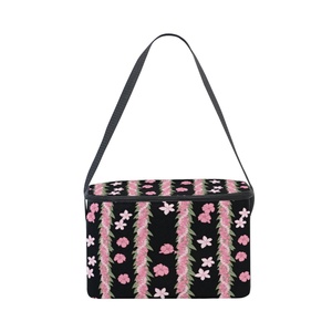 Hawaiian Collection Custom Puakenikeni <b>Lei</b> Aluminum Foil Reusable Thermal Insulated Portable Cooler Lunch Bag for Work School - Product Image 3