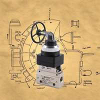 Vanne de commande manuelle mécanique STNC Own Made 3/2 voies G 1/8 port G321LB pour système pneumatique