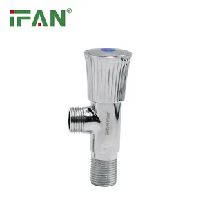IFANPlus Factory Price Brass Angle Valve Copper Valve Core 1/2-3/4'' Household Water Angle Valve