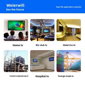 Téléviseur intelligent WiFi LED 4K 2160p noir pour TV 42/55/65/85/100 pouces avec écran 60Hz, fonction de mise en miroir, grandes tailles d'écran pour profiter de films et de jeux - Product Image 4