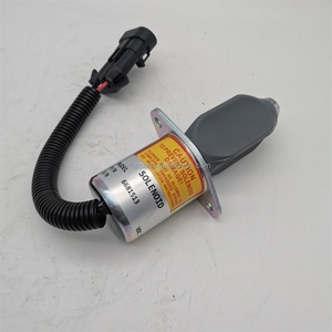 อะไหล่รถขุด โซลินอยด์ตัดการทำงาน 12V รุ่น 6681513 6667993 6662993 วาล์วโซลินอยด์หยุดเครื่องยนต์ - Product Image 6