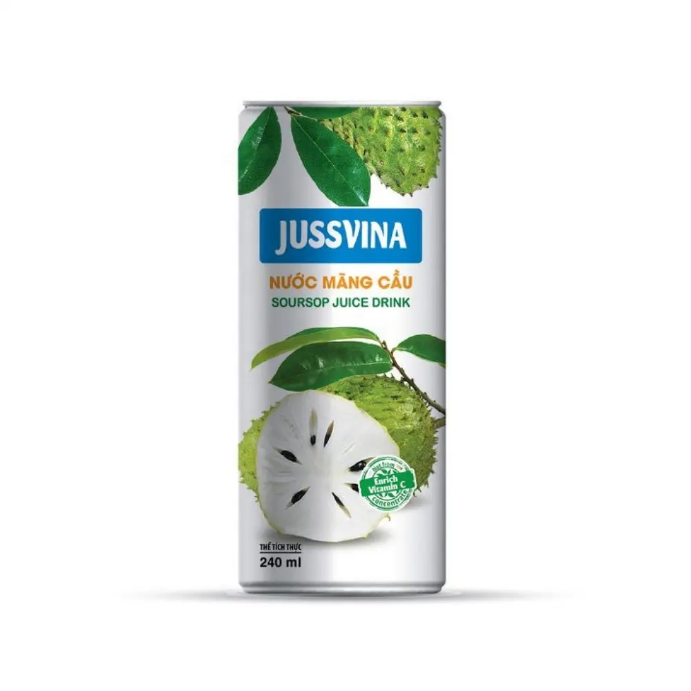 Nước Ép Trái Cây Tự Nhiên Soursop Juice JUSSVINA Best Drink From Vietnam