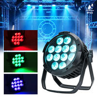 Projecteur LED PAR sans fil étanche IP65 12*18W RGBWAUV 6-en-1 sur batterie avec flight case rechargeable pour événements, mariages et éclairage d'ambiance