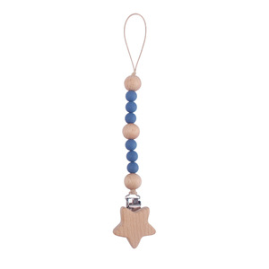Venta al por mayor bebé chupete Clip cadena chupete titular Clip <span class=keywords><strong>madera</strong></span> haya <span class=keywords><strong>estrella</strong></span> lindo en forma de <span class=keywords><strong>mordedor</strong></span> - Product Image 4