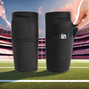 <span class=keywords><strong>Espinilleras</strong></span> de fútbol para niños y hombres, mangas transpirables, protector de pierna de nailon con empeine, calcetines, protección de seguridad deportiva - Product Image 3