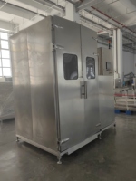 Machine de nettoyage rotative sur chariot à haute pression et à jet de fumée, sur mesure, pour l'industrie alimentaire
