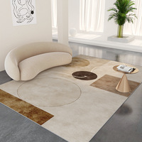 Designer Große Wollteppiche Handgetuftete Geflochtene Blumenmuster Anpassbare Farben Größen Fleckbeständig für Schlafzimmer Wohnzimmer