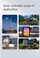Contrôleur de charge solaire PWM haute efficacité XZJ en promotion, reconnaissance automatique de tension 12V/24V, courant max. 60A, 2 ports USB, lumière LED