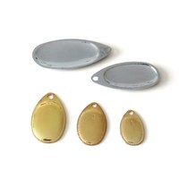 Spinner français 1 #   2 #   Leurre de pêche en eau douce finition nickel 1 pièce/sac pour brochet, bar, saumon, poisson-chat, imprimé cuivre, eau salée