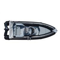 Bateau de pêche sportive Liya avec moteur hors-bord, bateaux Panga en fibre de verre de 4 à 8 m pour la pêche de loisir à grande vitesse
