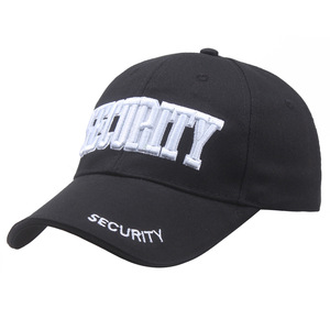 DF A5-60 <b>Navy</b> Blue SECURITY Cotton <b>Baseball</b> <b>Cap</b> Embroidered Visor Hat Unisex Summer Outdoor Breathable Sunscreen - Product Image 3