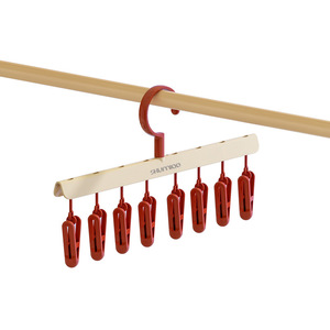 Sock Drying Rack With Clips Rectangle Shape Hook Type Durable For Underwear And Briefs Clothing Organizer - Product Image 1