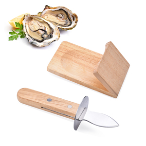 Set di Utensili per Frutti di Mare in Acciaio Inossidabile, Coltello per Ostriche con Pinza e Design Ecologico, Logo Personalizzabile Disponibile - Product Image 1