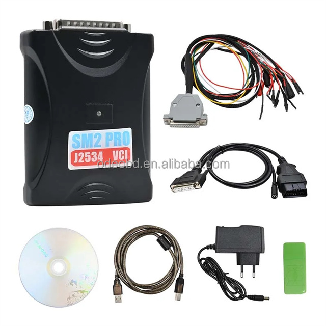 2024 SM2 PRO J2534 V2.22.22 VCI Full Set 69IN1 Dongle Modules V1.21 ECU Programmer Read&Write EEPROM FLASH BENCH Tool 12V/24V