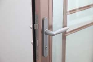 Fuson חדש מודרני כפול זכוכית דלתות חיצוני אלומיניום בית נדנדה דלת גריל צרפתית צרפתי דלתות - Product Image 4