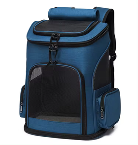 Noir pet Carrier sac à dos chien transporteur maille respirante pour petits chiens chats - Product Image 4